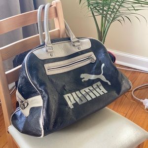 Puma overnight bag - grey and white